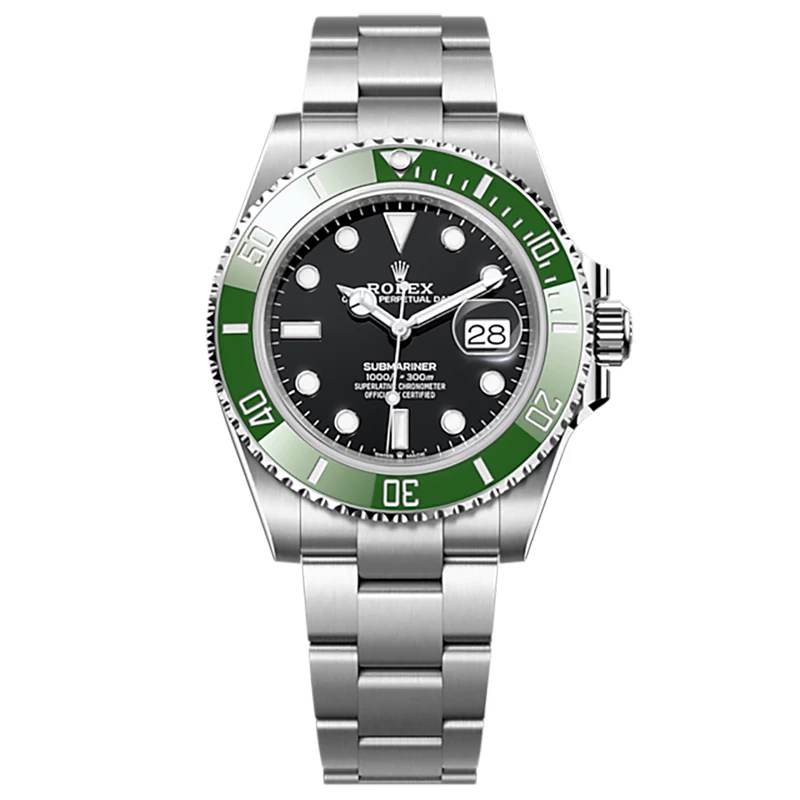 ROLEX劳力士手表国行潜航者男表绿水鬼钢带机械表M126610LV-0002