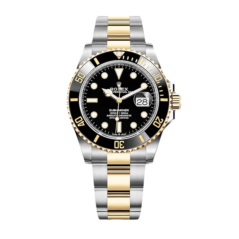 ROLEX劳力士手表国行潜航者间金黑水鬼钢带机械表m126613ln-0002