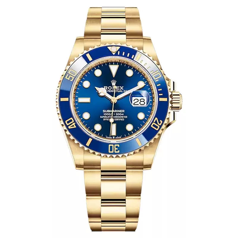 ROLEX劳力士手表国行潜航者男表全金蓝水鬼机械表m126618lb-0002