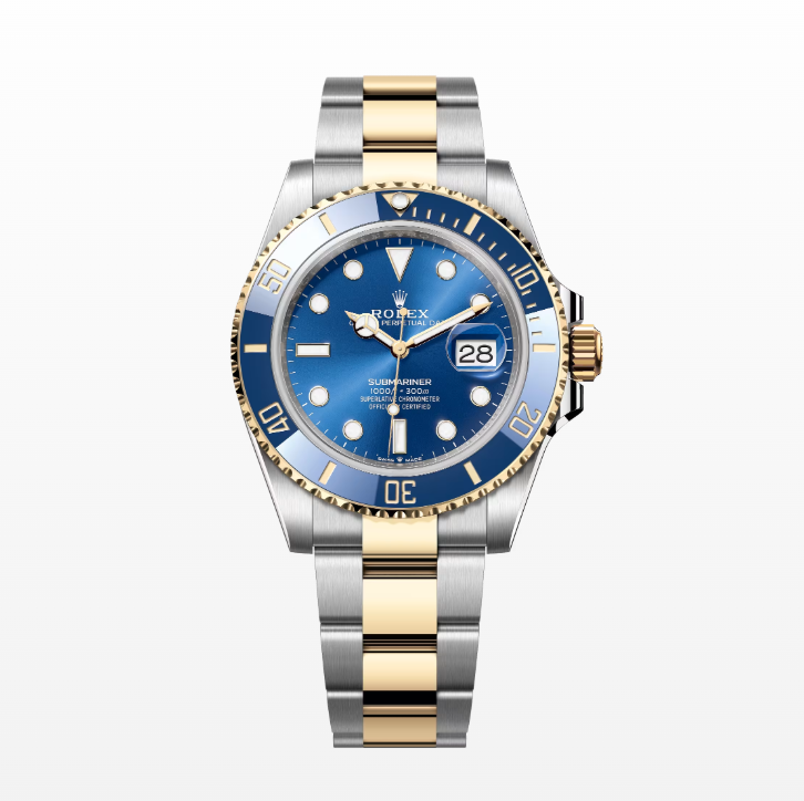 ROLEX劳力士手表国行潜航者18K黄金精钢蓝水鬼M126613LB-0002