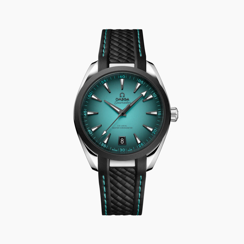 OMEGA欧米茄海马系列AQUA TERRA 150米腕表自动机械男38MM/41MM绿松石色 陶瓷表圈