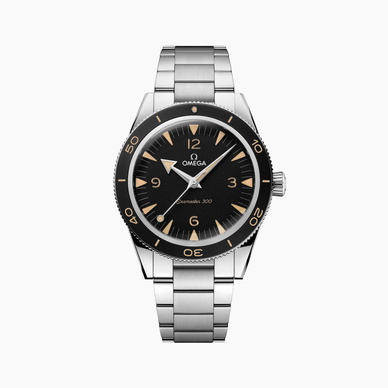 OMEGA欧米茄官方旗舰店海马系列海马300自动机械精钢手表男41MM