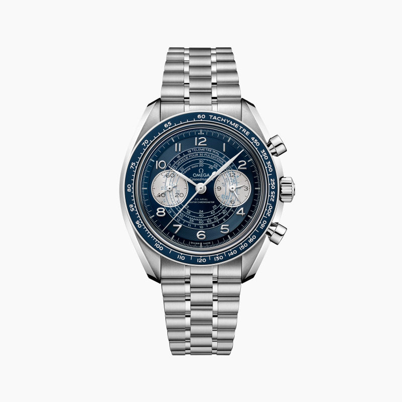 OMEGA欧米茄超霸系列CHRONOSCOPE手动机械精钢手表男43MM