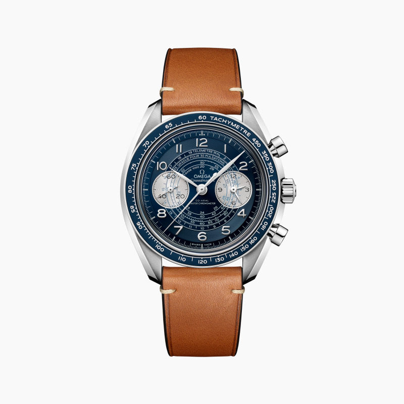 OMEGA欧米茄超霸系列CHRONOSCOPE手动机械皮带手表男43MM