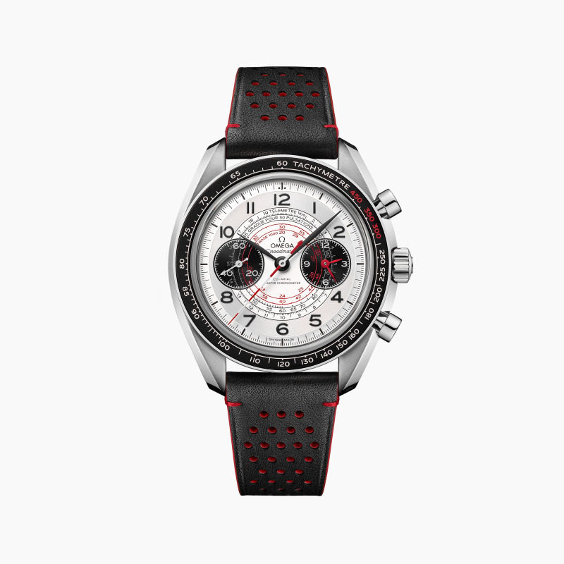 OMEGA欧米茄超霸系列CHRONOSCOPE手动机械皮表带手表男43MM